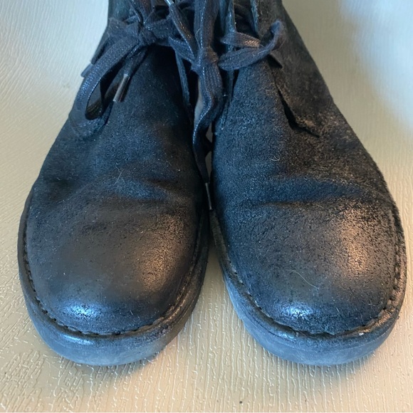 John Varvatos Portland Black Antiqued Leather Chukka Boot  display picture 1